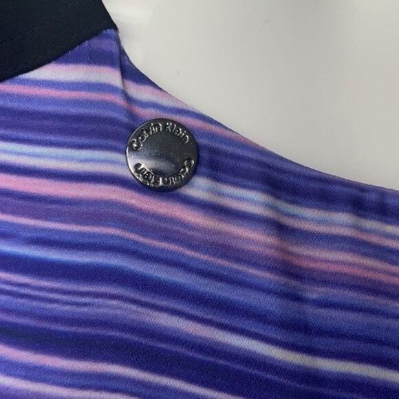 Calvin Klein Women Purple Zipper Detail Sheath Dress size 8 - Picture 6 of 12